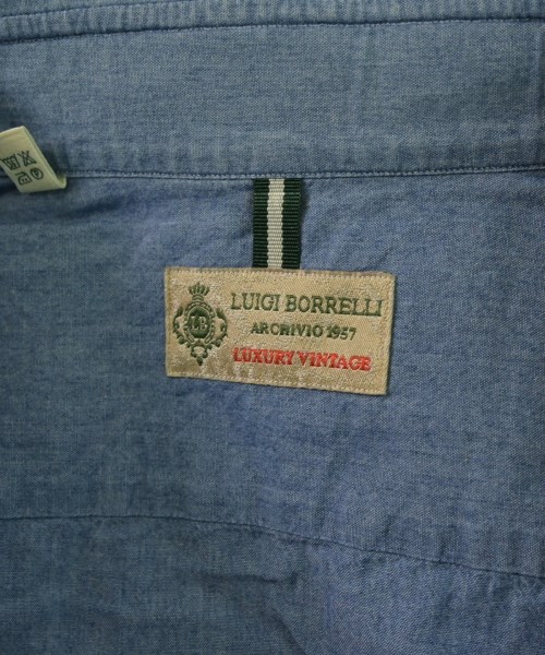 LUIGI BORRELLI（ルイジボレッリ）カジュアルシャツ 青 サイズ:M メンズ/2200648279235