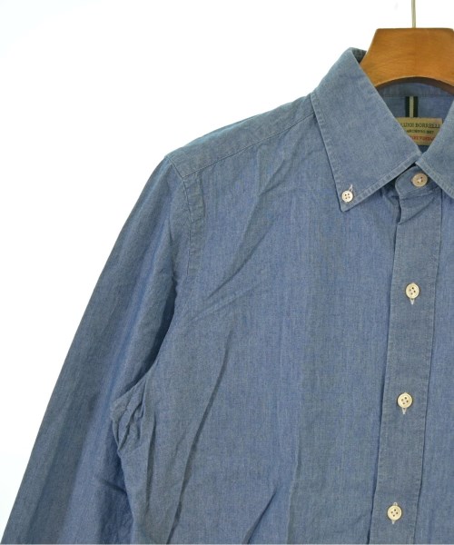LUIGI BORRELLI（ルイジボレッリ）カジュアルシャツ 青 サイズ:M メンズ/2200648279235