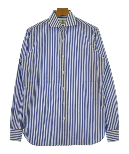 LUIGI BORRELLI(ルイジボレッリ)カジュアルシャツ 青 サイズ:39(M位)/2200658150029