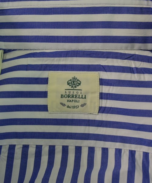 LUIGI BORRELLI（ルイジボレッリ）カジュアルシャツ 青 サイズ:39(M位) メンズ/2200658150029
