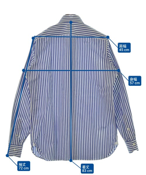 LUIGI BORRELLI（ルイジボレッリ）カジュアルシャツ 青 サイズ:39(M位) メンズ/2200658150029