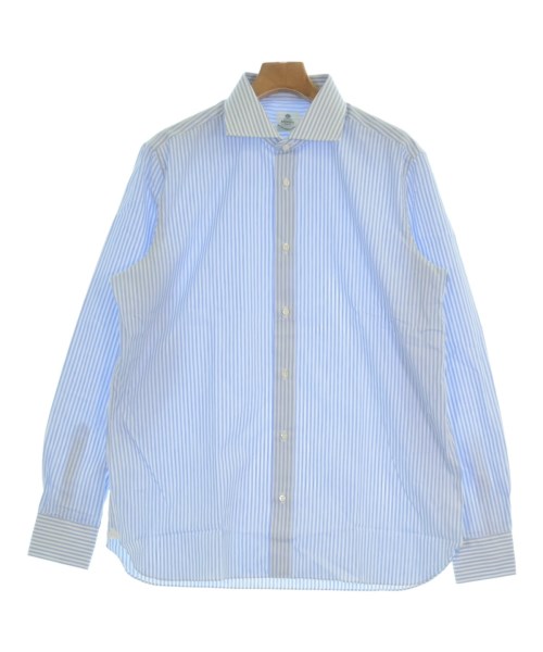 LUIGI BORRELLI(ルイジボレッリ)カジュアルシャツ 青 サイズ:17(XXL位)/2200663393022