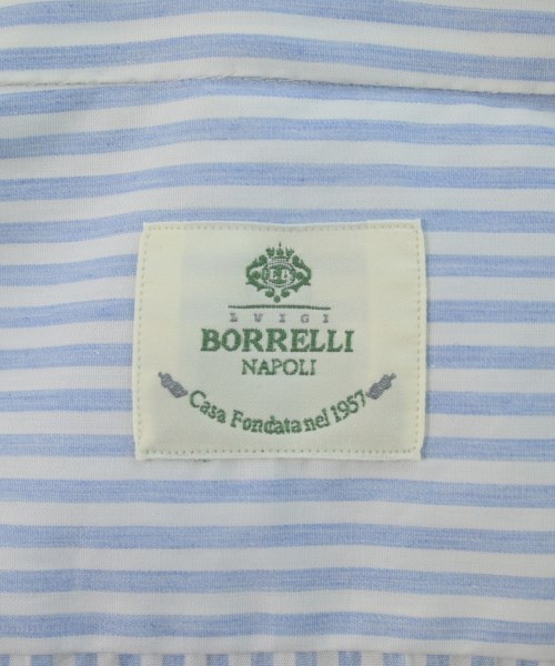 LUIGI BORRELLI（ルイジボレッリ）カジュアルシャツ 青 サイズ:17(XXL位) メンズ/2200663393022