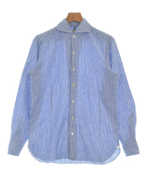 LUIGI BORRELLI(ルイジボレッリ)カジュアルシャツ 青 サイズ:L/2200664684051