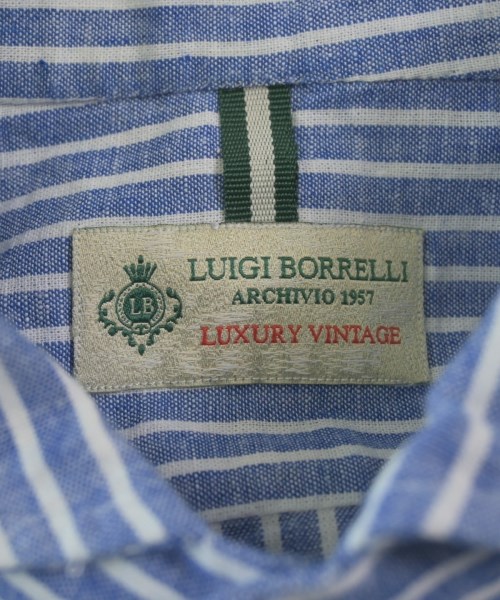 LUIGI BORRELLI（ルイジボレッリ）カジュアルシャツ 青 サイズ:L メンズ/2200664684051