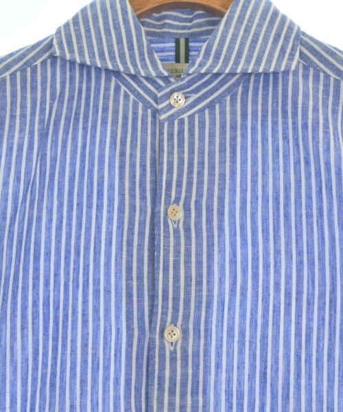 LUIGI BORRELLI（ルイジボレッリ）カジュアルシャツ 青 サイズ:L メンズ/2200664684051
