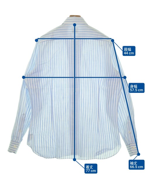 LUIGI BORRELLI（ルイジボレッリ）カジュアルシャツ 白 サイズ:41(XL位) メンズ/2200668733038