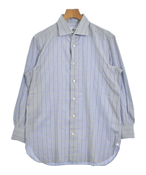 LUIGI BORRELLI(ルイジボレッリ)ドレスシャツ 青 サイズ:42(XXL位)/2200670043156