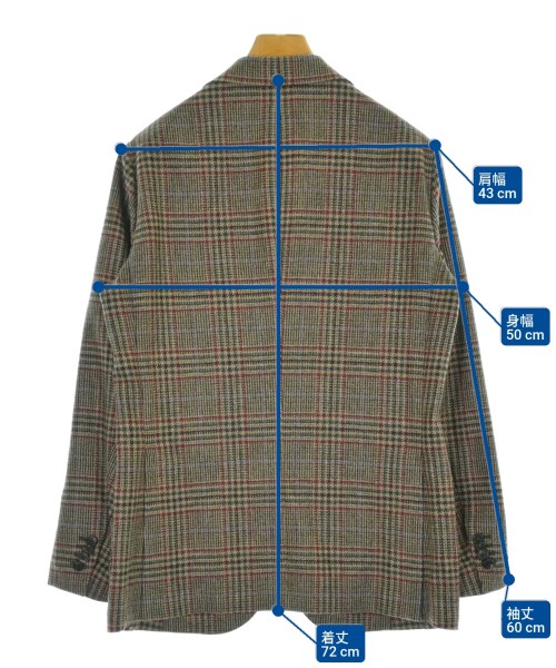 LUIGI BORRELLI（ルイジボレッリ）ジャケット ベージュ サイズ:48(L位) メンズ/2200670891030