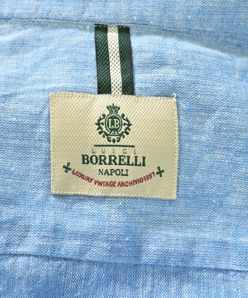 LUIGI BORRELLI（ルイジボレッリ）ドレスシャツ 青 サイズ:S メンズ/2200683703054
