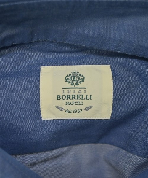 LUIGI BORRELLI（ルイジボレッリ）カジュアルシャツ 青 サイズ:39(M位) メンズ/2200684377032