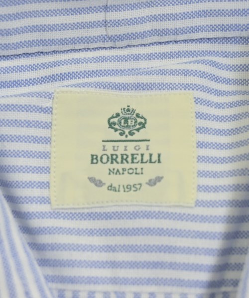 LUIGI BORRELLI（ルイジボレッリ）カジュアルシャツ 青 サイズ:41(XL位) メンズ/2200687078301
