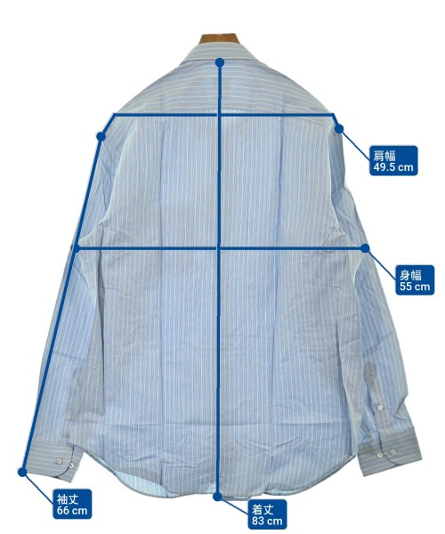 ARMANI COLLEZIONI（アルマーニコレツィオーニ）カジュアルシャツ 青 サイズ:44(XXXXL位) メンズ/2200635731050