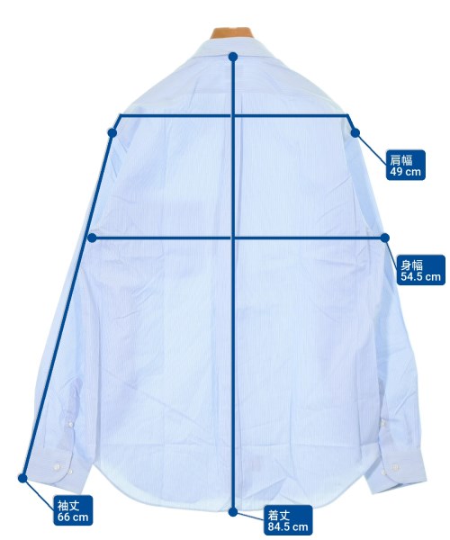 ARMANI COLLEZIONI（アルマーニコレツィオーニ）カジュアルシャツ 青 サイズ:44(M位) メンズ/2200635731067