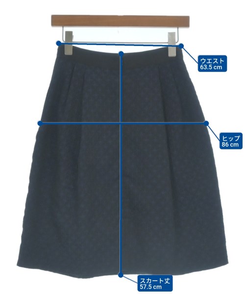 ARMANI COLLEZIONI（アルマーニコレツィオーニ）ひざ丈スカート 黒 サイズ:40(M位) レディース/2200637669023