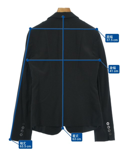 ARMANI COLLEZIONI（アルマーニコレツィオーニ）テーラードジャケット 黒 サイズ:40(M位) レディース/2200641988011