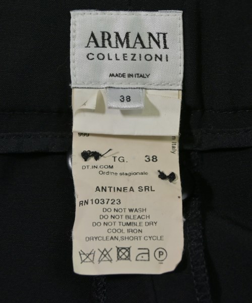 ARMANI COLLEZIONI（アルマーニコレツィオーニ）スラックス 黒 サイズ:38(S位) レディース/2200641988028