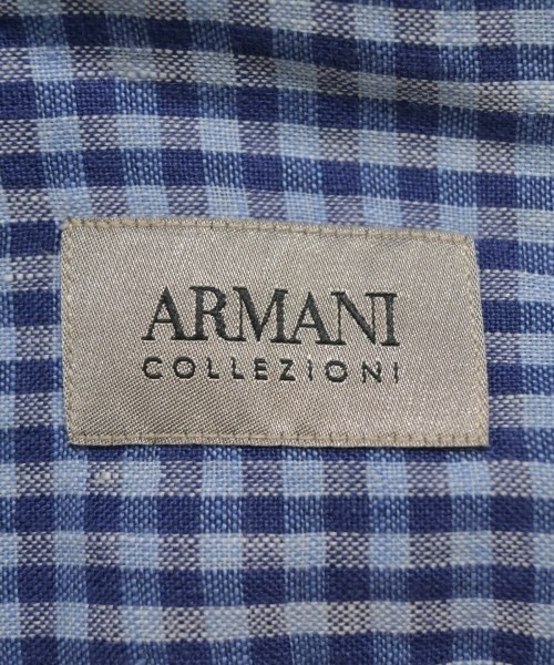ARMANI COLLEZIONI（アルマーニコレツィオーニ）カジュアルシャツ 青 サイズ:XL メンズ/2200643622043