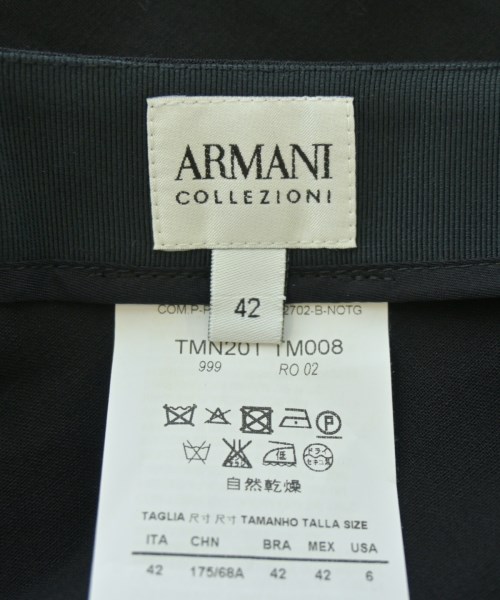 ARMANI COLLEZIONI（アルマーニコレツィオーニ）ひざ丈スカート 黒 サイズ:42(M位) レディース/2200629174023