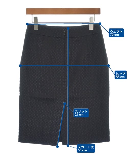 ARMANI COLLEZIONI（アルマーニコレツィオーニ）ひざ丈スカート 黒 サイズ:40(M位) レディース/2200617489054