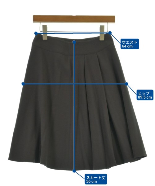 ARMANI COLLEZIONI（アルマーニコレツィオーニ）ひざ丈スカート グレー サイズ:38(S位) レディース/2200613543033