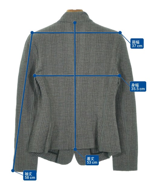 ARMANI COLLEZIONI（アルマーニコレツィオーニ）テーラードジャケット グレー サイズ:38(S位) レディース/2200669012088
