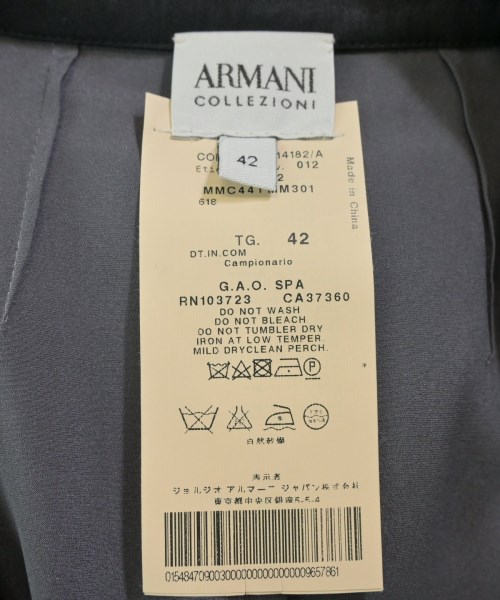 ARMANI COLLEZIONI（アルマーニコレツィオーニ）カジュアルシャツ 黒 サイズ:42(M位) レディース/2200659122124