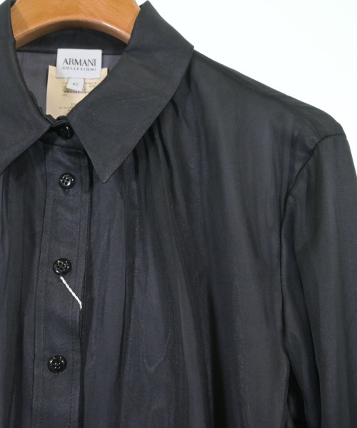 ARMANI COLLEZIONI（アルマーニコレツィオーニ）カジュアルシャツ 黒 サイズ:42(M位) レディース/2200659122124