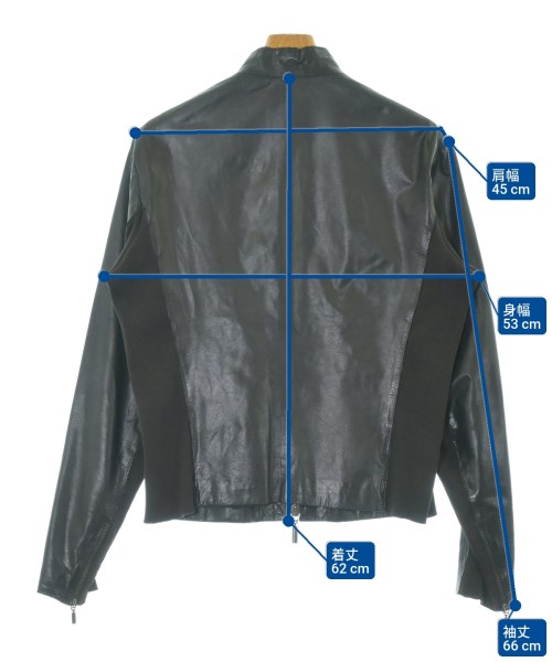 ARMANI COLLEZIONI（アルマーニコレツィオーニ）ライダース 黒 サイズ:50(L位) メンズ/2200660502014