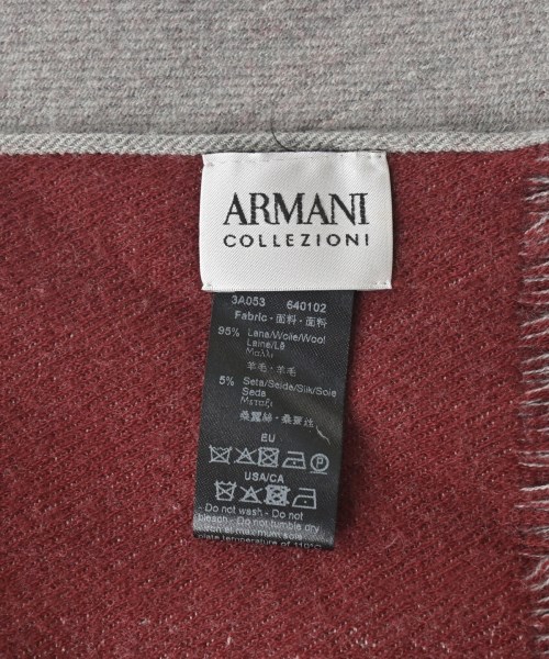 ARMANI COLLEZIONI（アルマーニコレツィオーニ）マフラー 赤 サイズ:- メンズ/2200634257063