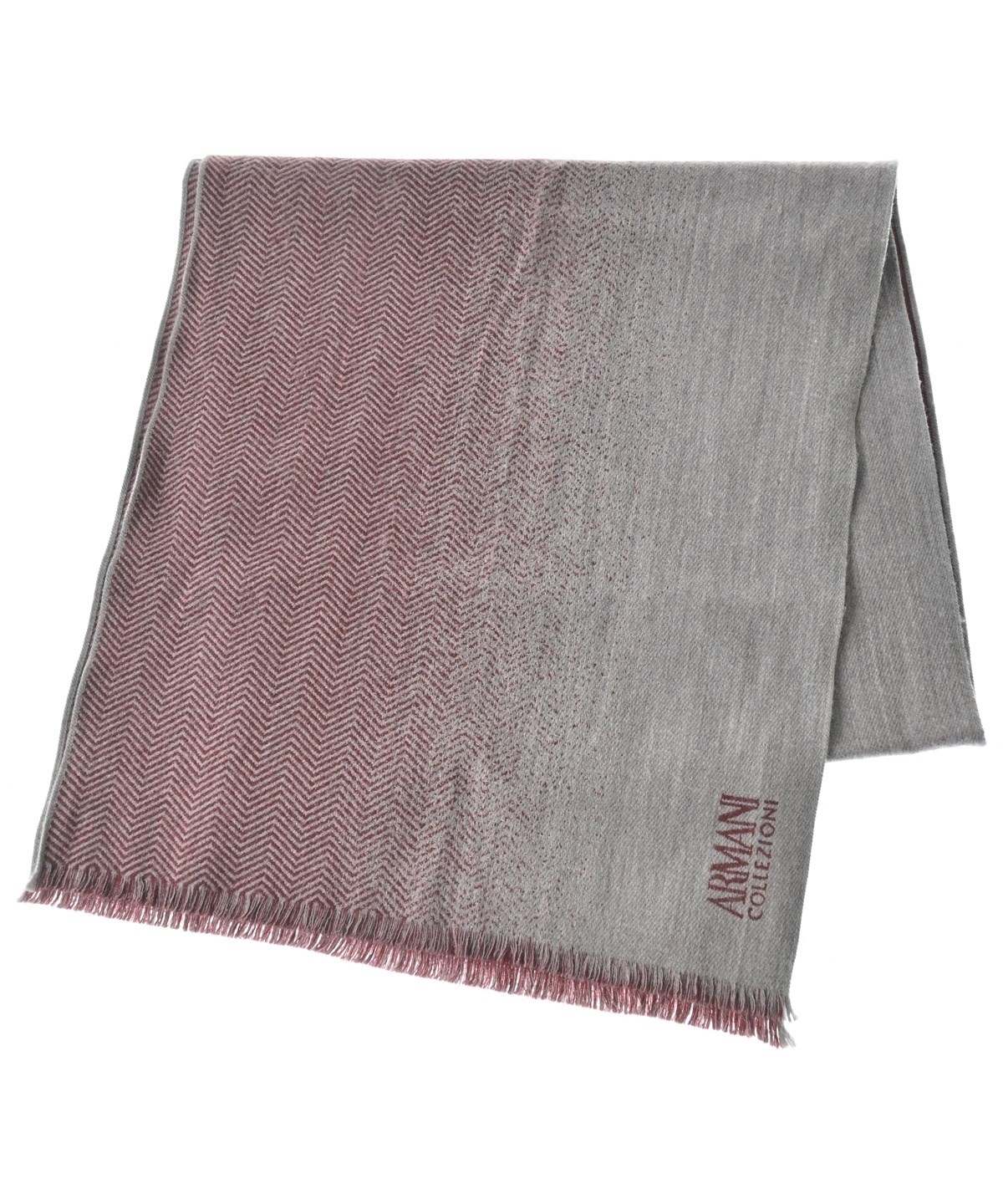 プ*ん様 ARMANI COLLEZIONI グレー マフラー カシミヤ100% 新品 ARMANI