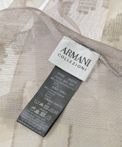 ARMANI COLLEZIONI（アルマーニコレツィオーニ）ストール ベージュ サイズ:- レディース/2200640155124