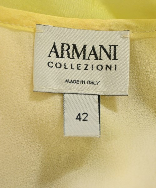 ARMANI COLLEZIONI（アルマーニコレツィオーニ）ブラウス 黄 サイズ:42(M位) レディース/2200704097094