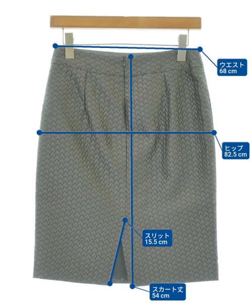 ARMANI COLLEZIONI（アルマーニコレツィオーニ）ロング・マキシ丈スカート グレー サイズ:38(S位) レディース/2200700154234