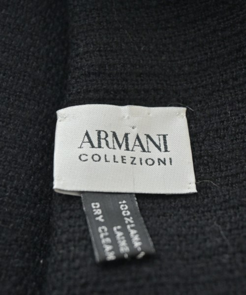 ARMANI COLLEZIONI（アルマーニコレツィオーニ）マフラー 黒 サイズ:- メンズ/2200729388061