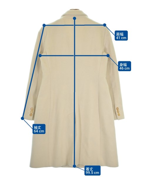 ARMANI COLLEZIONI（アルマーニコレツィオーニ）チェスターコート 白 サイズ:44(L位) レディース/2200737389104