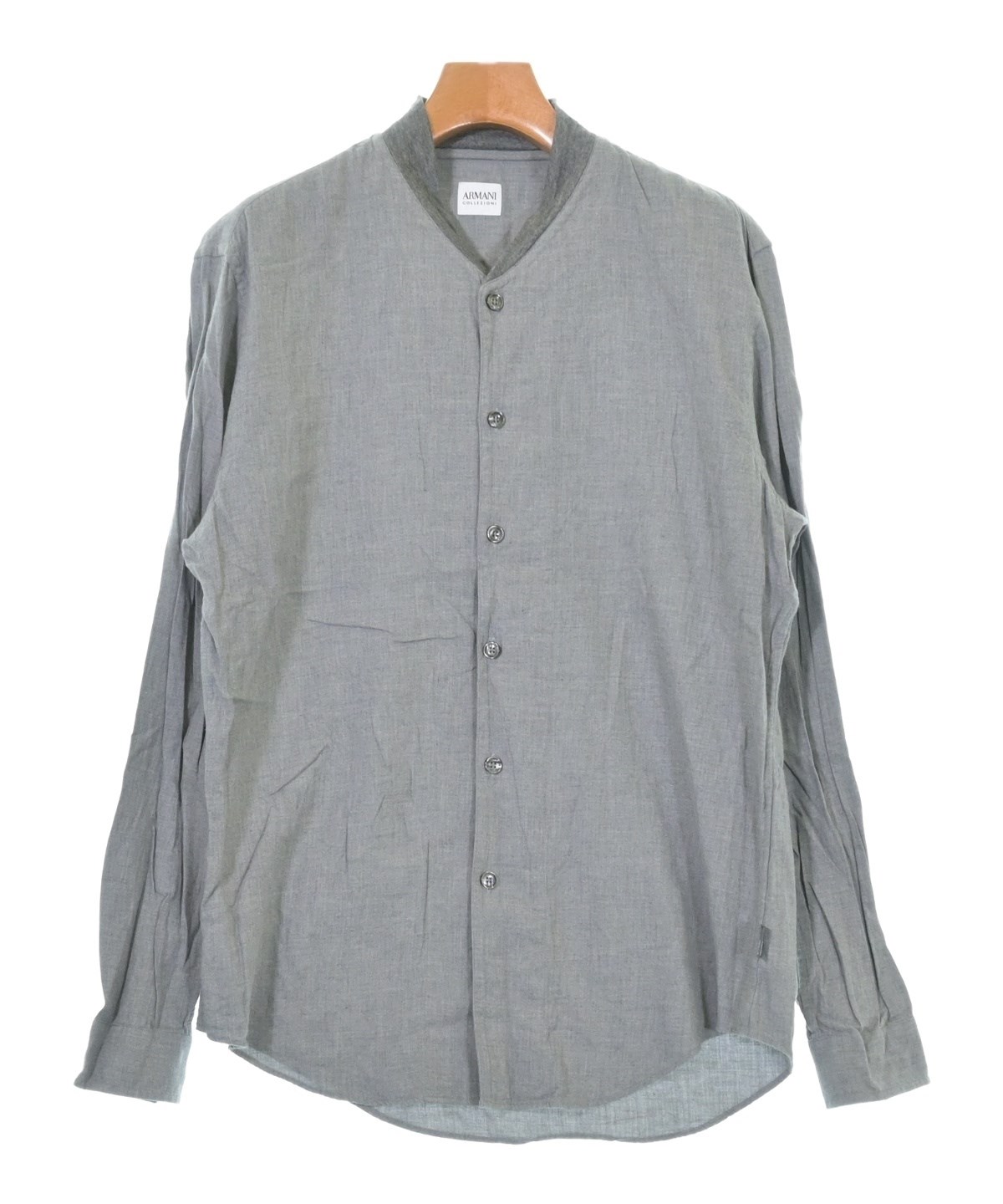 【未使用品】アルマーニコレツィオーニ　定価17万円 グレー　3B 2XL ARMANI COLLEZIONI（アルマーニコレツィオーニ）カジュアルシャツ