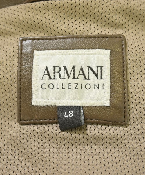 ARMANI COLLEZIONI（アルマーニコレツィオーニ）ライダース 茶 サイズ:48(L位) メンズ/2200723223061