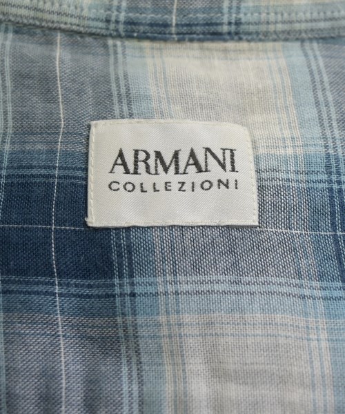 ARMANI COLLEZIONI（アルマーニコレツィオーニ）カジュアルシャツ 青 サイズ:L メンズ/2200717459018