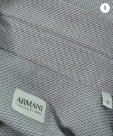 ARMANI COLLEZIONI（アルマーニコレツィオーニ）ドレスシャツ グレー サイズ:M メンズ/2200685066010