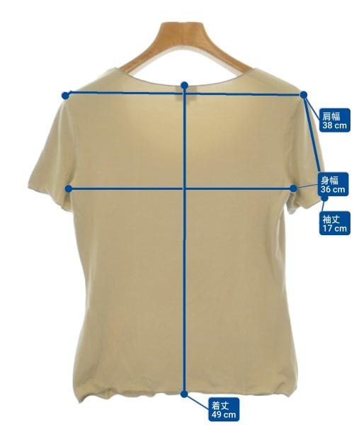 ARMANI COLLEZIONI（アルマーニコレツィオーニ）Tシャツ・カットソー ベージュ サイズ:38(S位) レディース/2200679775225