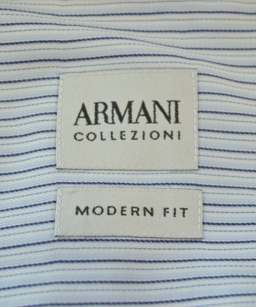 ARMANI COLLEZIONI（アルマーニコレツィオーニ）ドレスシャツ 青 サイズ:39(M位) メンズ/2200689636127
