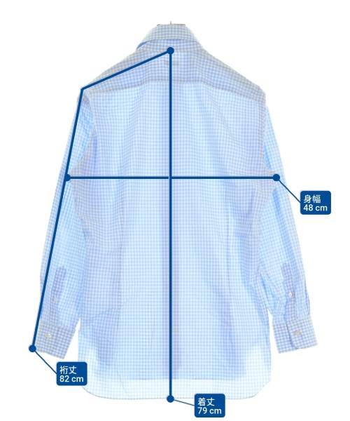 BARBA（バルバ）カジュアルシャツ 青 サイズ:40(L位) メンズ/2200617130338