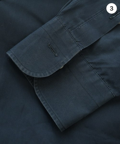 BARBA（バルバ）ドレスシャツ 紺 サイズ:42(XXL位) メンズ/2200670680115