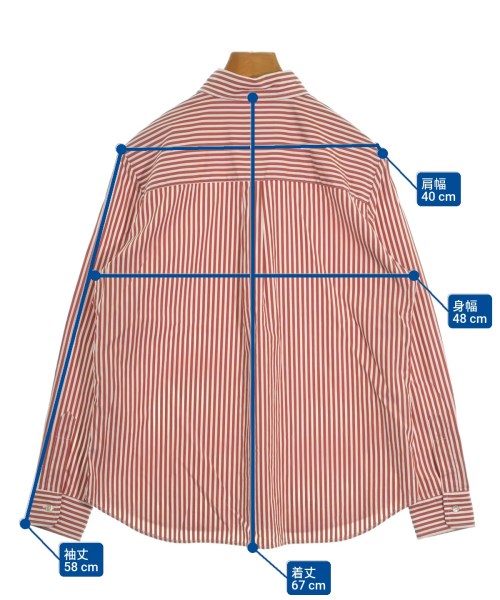 BARBA（バルバ）カジュアルシャツ 赤 サイズ:42(M位) レディース/2200672924040