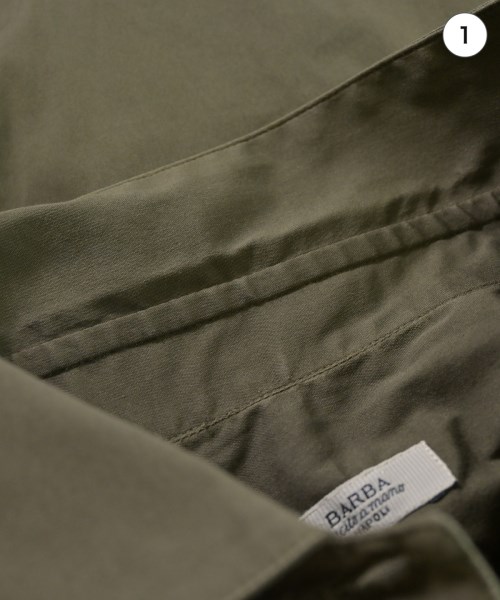 BARBA（バルバ）カジュアルシャツ カーキ サイズ:38(S位) レディース/2200677677071