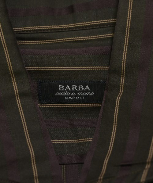 BARBA（バルバ）カジュアルシャツ 茶 サイズ:36(XS位) メンズ/2200654772010