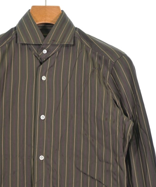 BARBA（バルバ）カジュアルシャツ 茶 サイズ:36(XS位) メンズ/2200654772010
