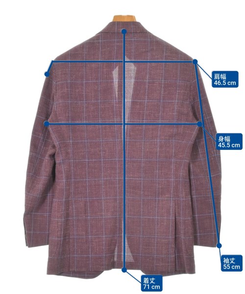 BARBA（バルバ）カジュアルジャケット 赤 サイズ:44(S位) メンズ/2200662283010