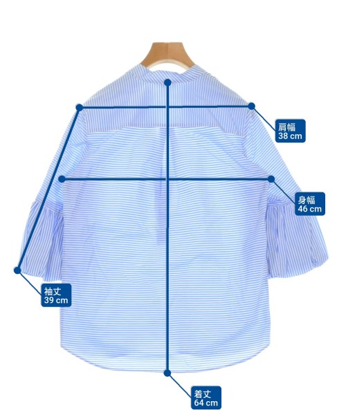 BARBA（バルバ）ブラウス 青 サイズ:38(S位) レディース/2200631396161